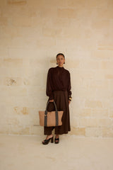 Misool Leather Tote Bag