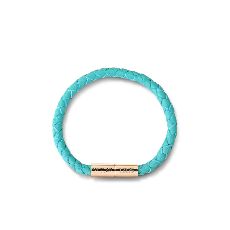 Teman Slim Woven Leather Bracelet