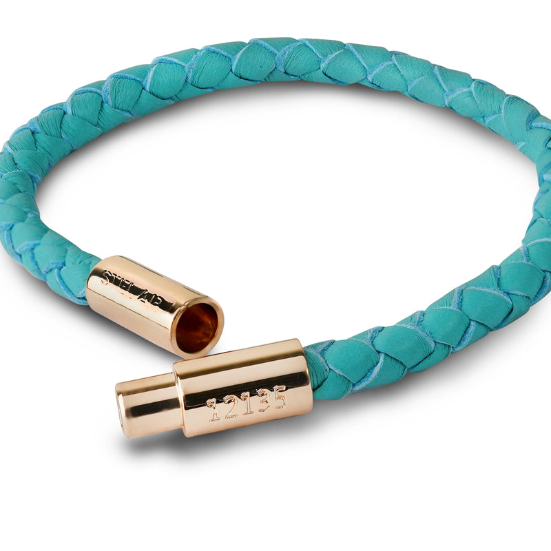 Teman Slim Woven Leather Bracelet