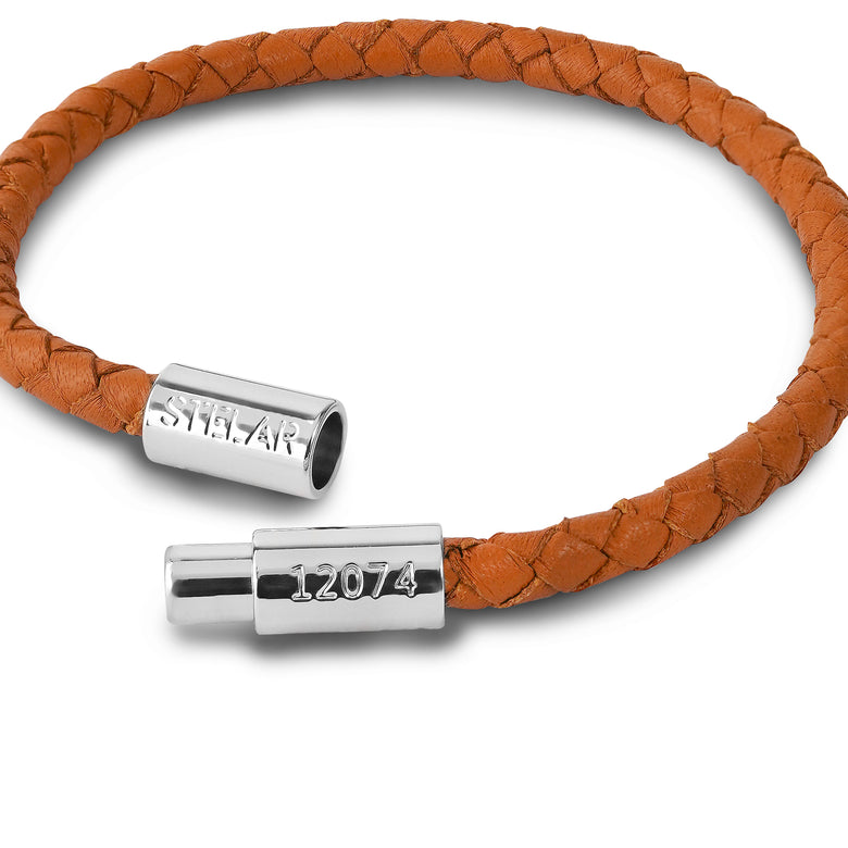 Teman Slim Woven Leather Bracelet