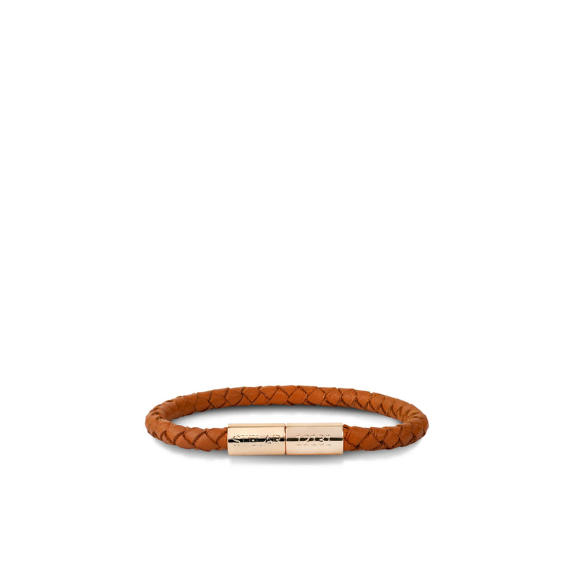 Teman Slim Woven Leather Bracelet