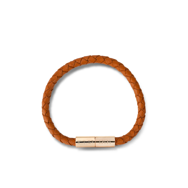 Teman Slim Woven Leather Bracelet