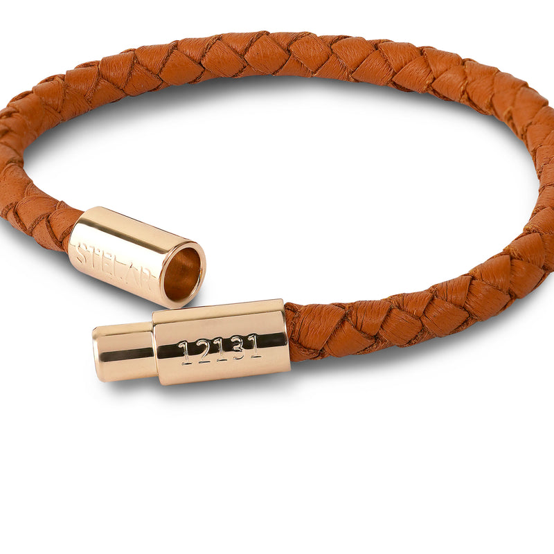 Teman Slim Woven Leather Bracelet