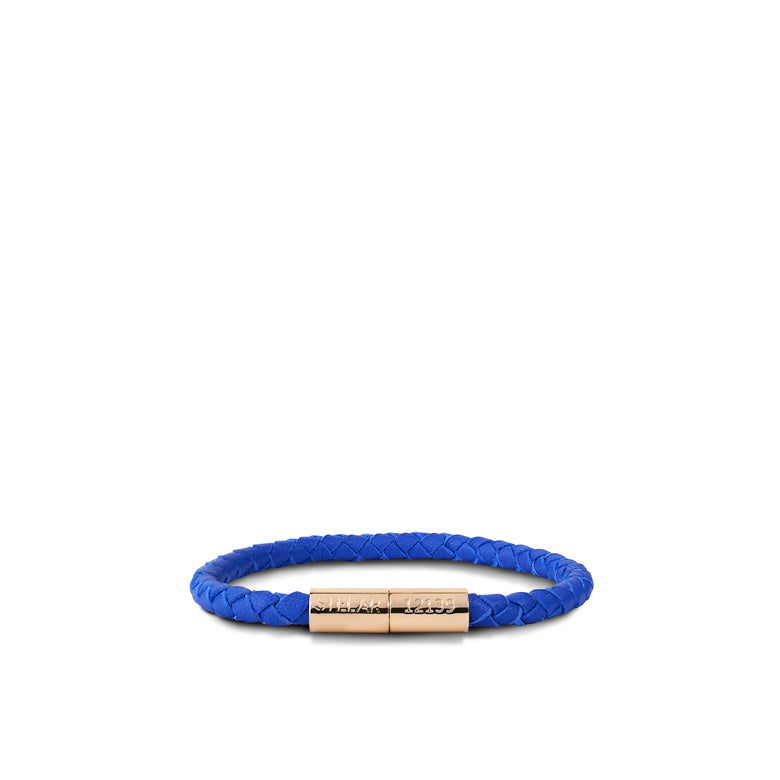 Teman Slim Woven Leather Bracelet