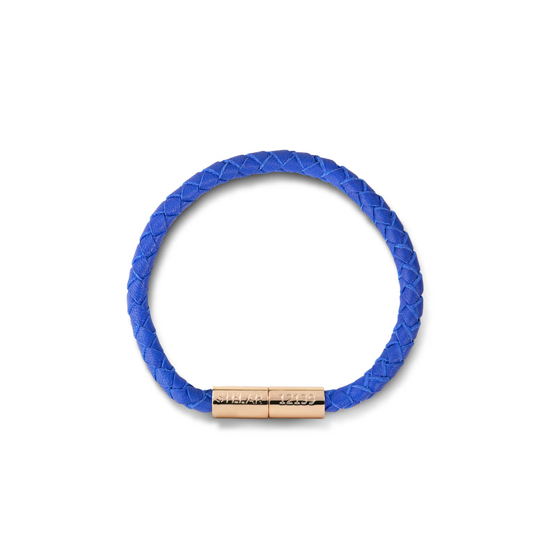 Teman Slim Woven Leather Bracelet
