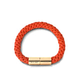 Teman Wide Woven Leather Bracelet