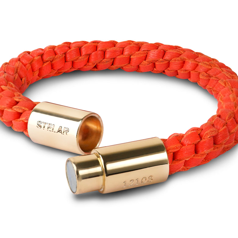 Teman Wide Woven Leather Bracelet