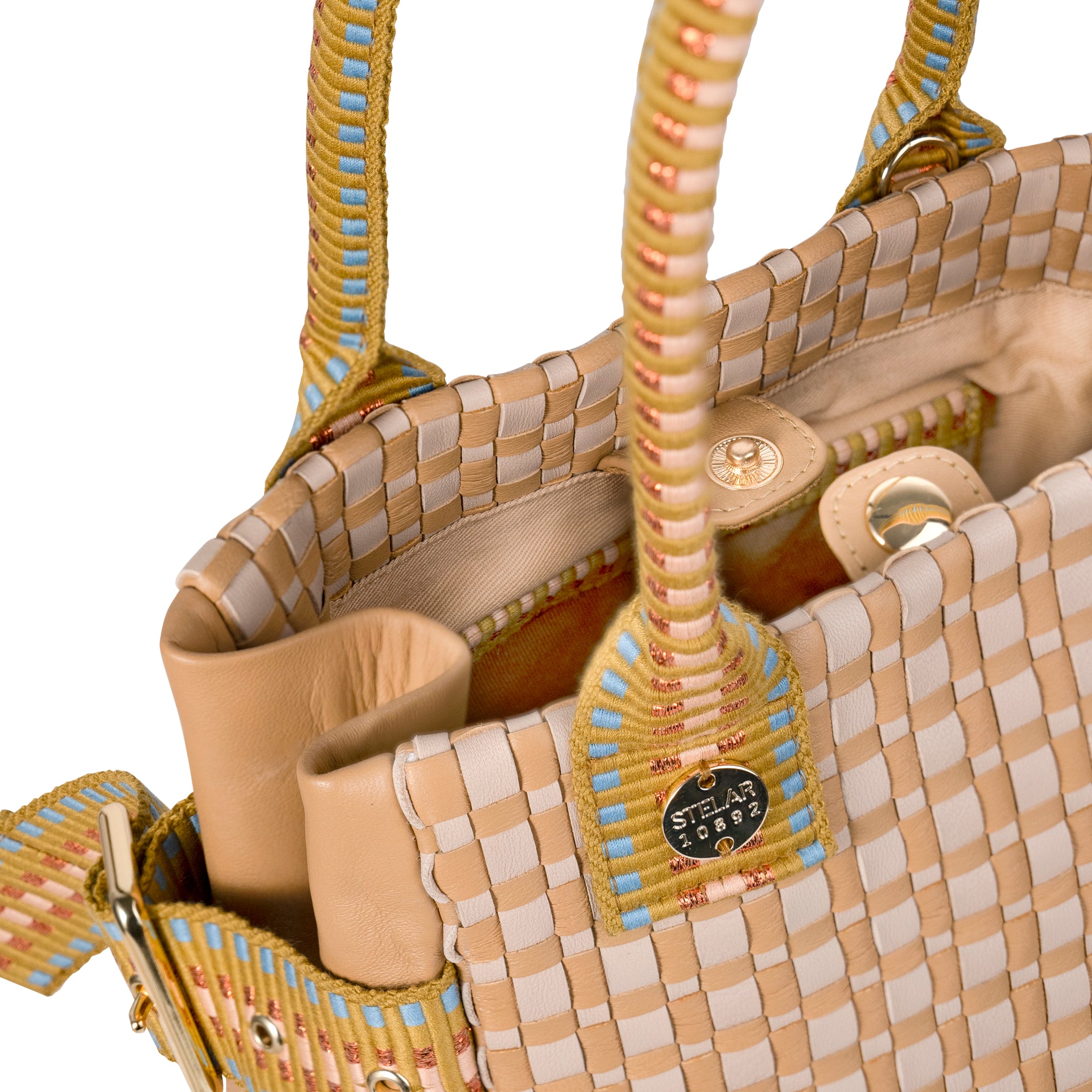 Kaba Mini Leather Tote Bag – Caramel