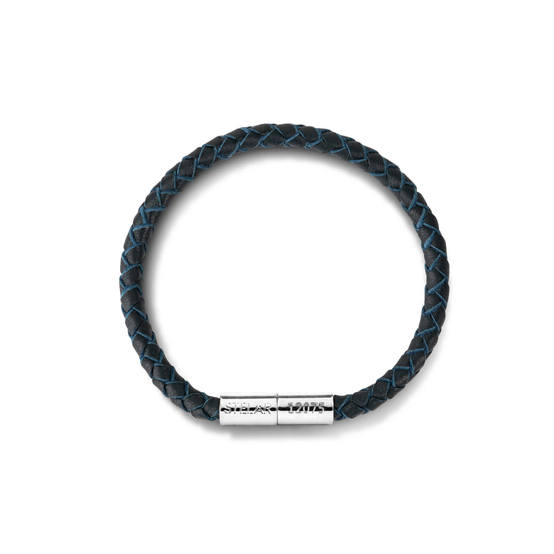 Teman Slim Woven Leather Bracelet