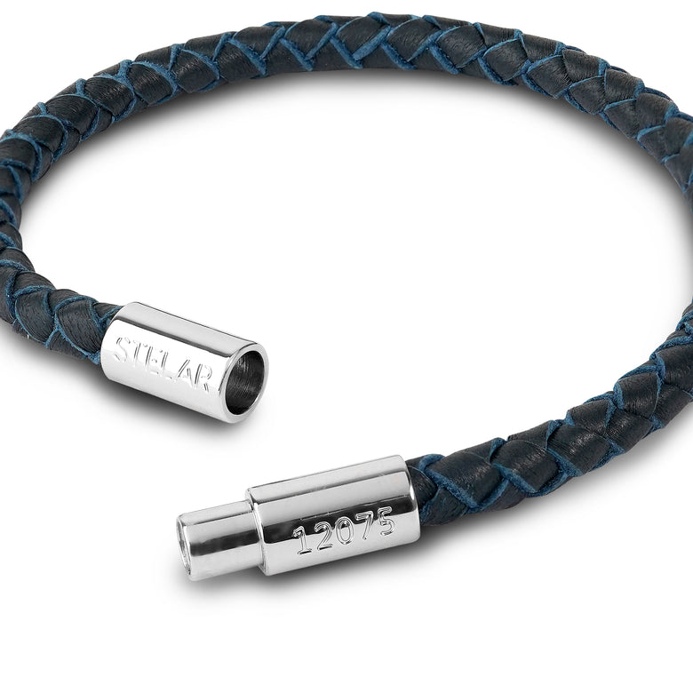 Teman Slim Woven Leather Bracelet