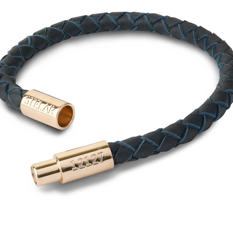 Teman Slim Woven Leather Bracelet