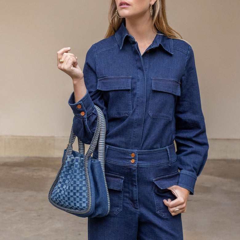 Negara Denim Mini Tote Bag