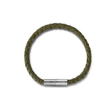 Teman Slim Woven Leather Bracelet