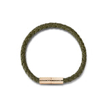 Teman Slim Woven Leather Bracelet