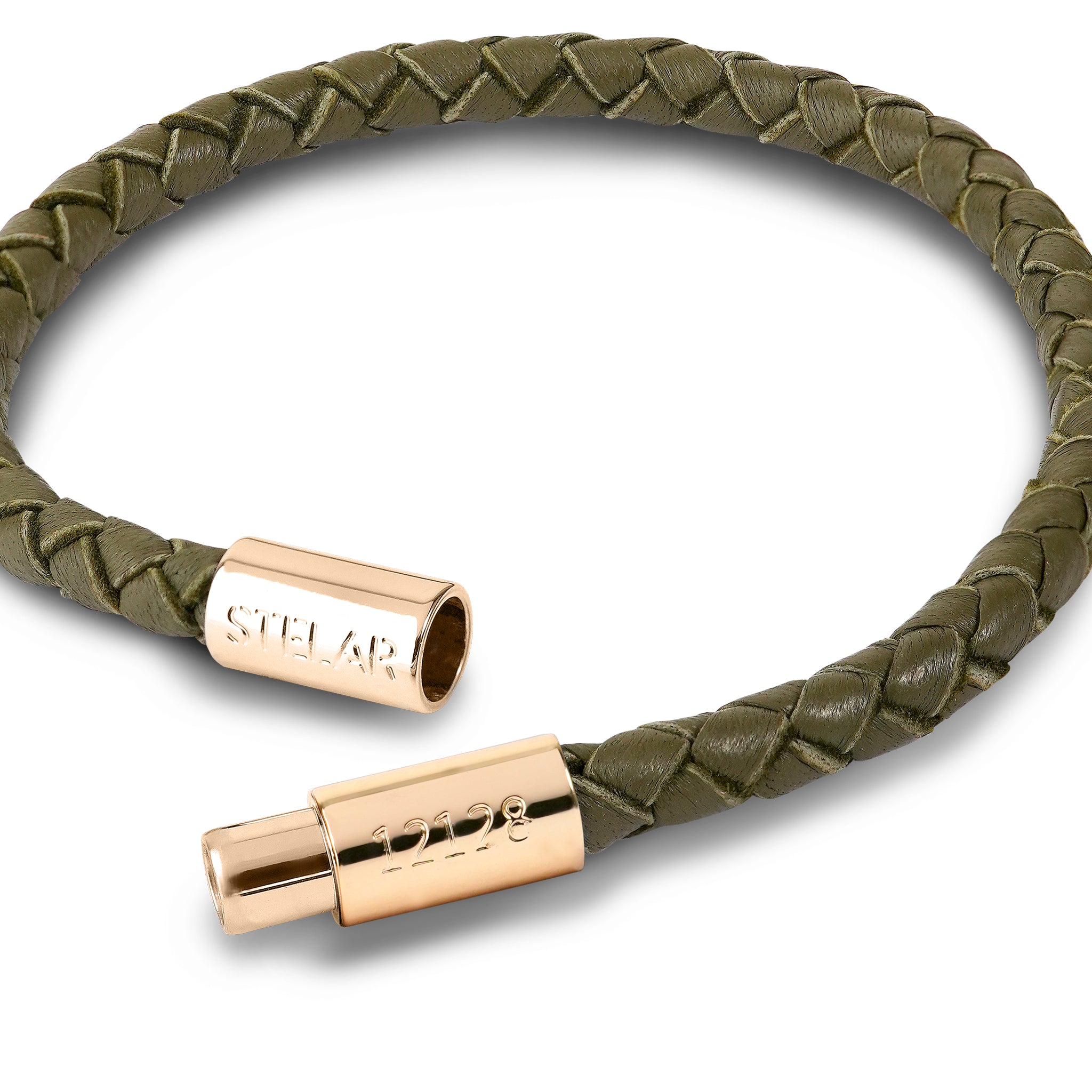 Teman Slim Woven Leather Bracelet