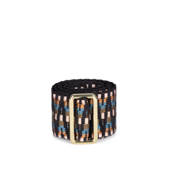 Sunda Medium Jacquard Belt - Olive
