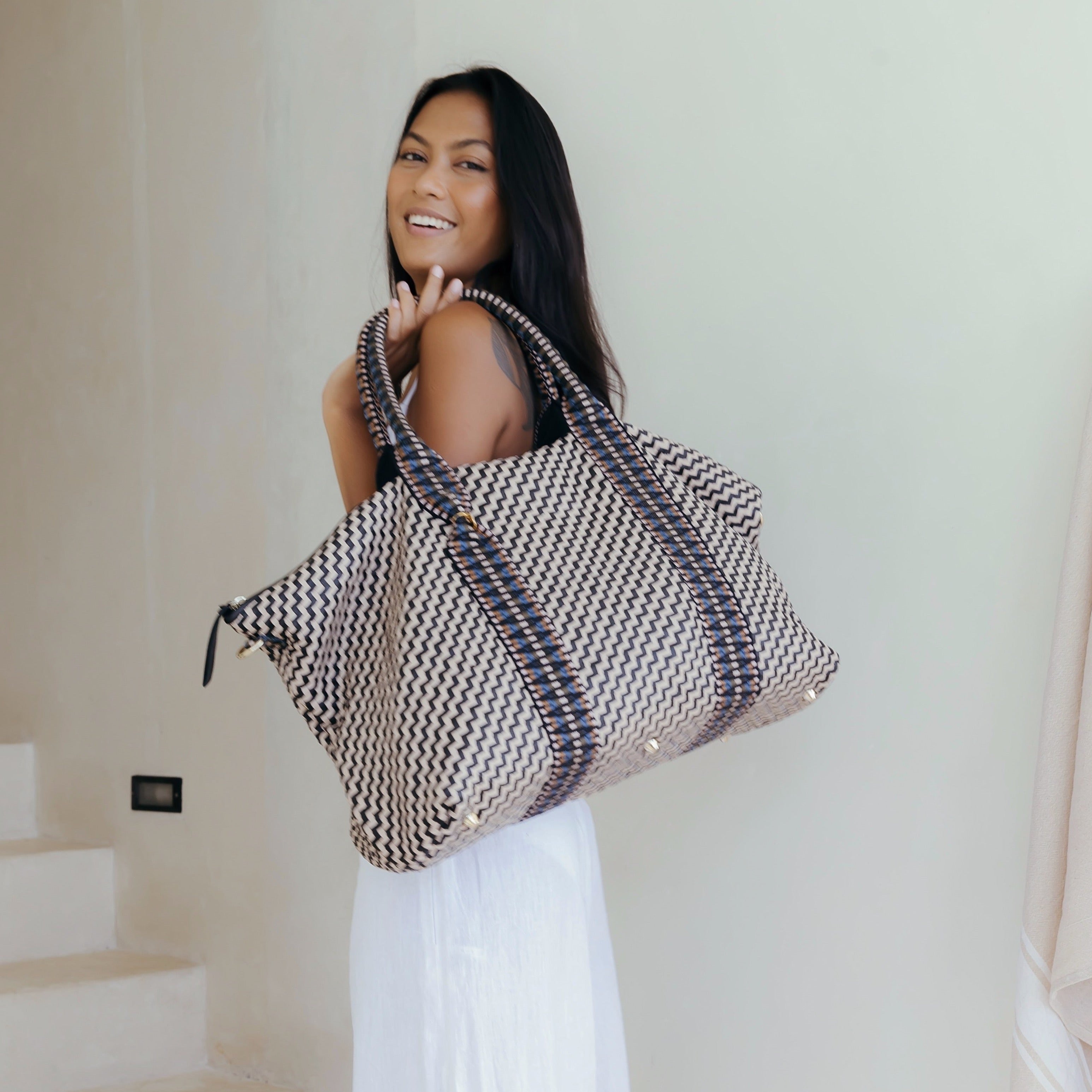 Saroka Leather Weekender Bag