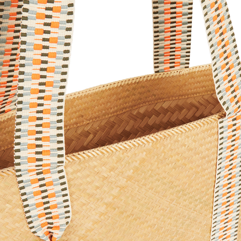 Large Mentawai Bamboo Tote Bag