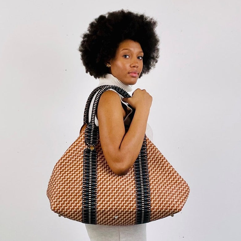 Saroka Leather Weekender Bag