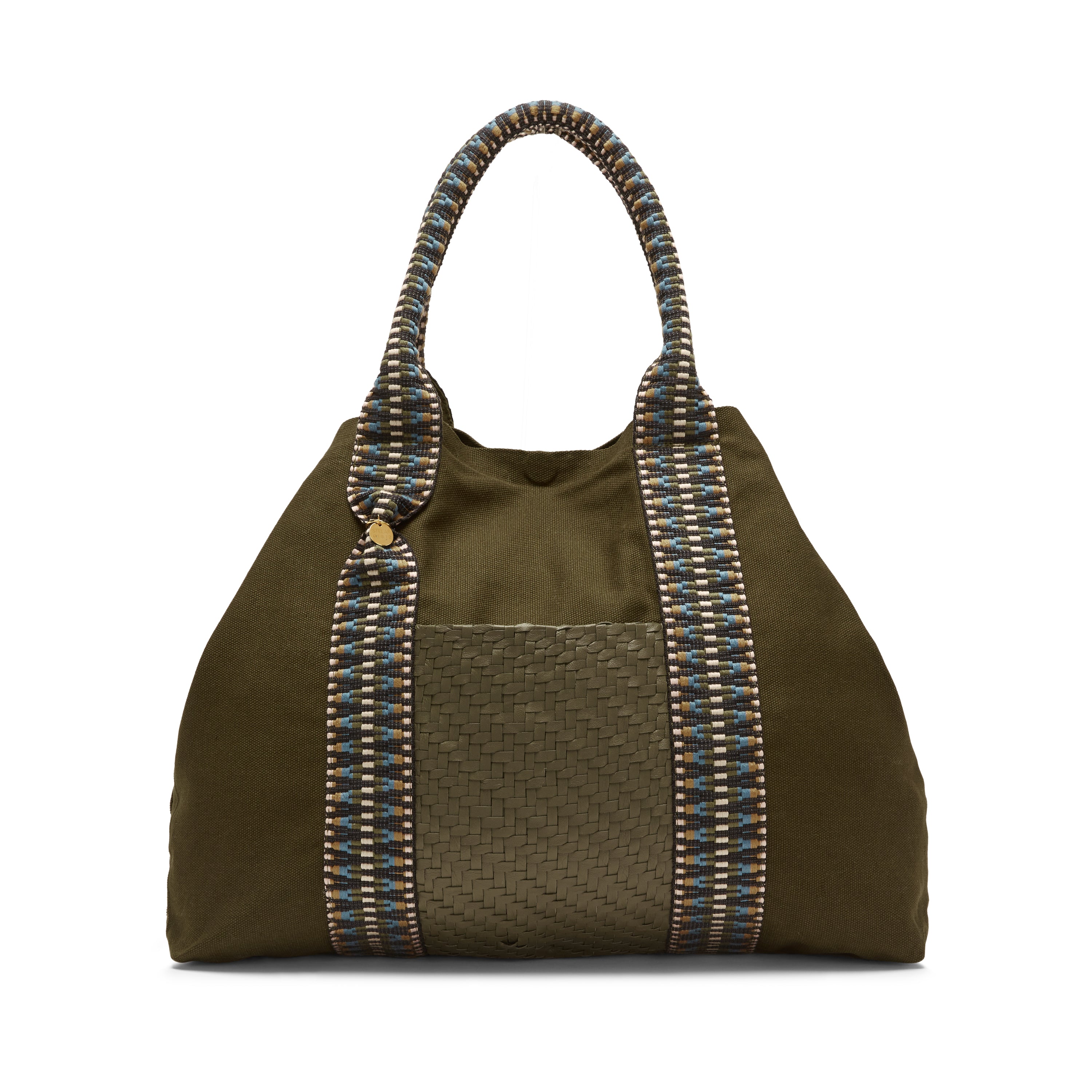 Ulu Canvas and Leather Tote Bag